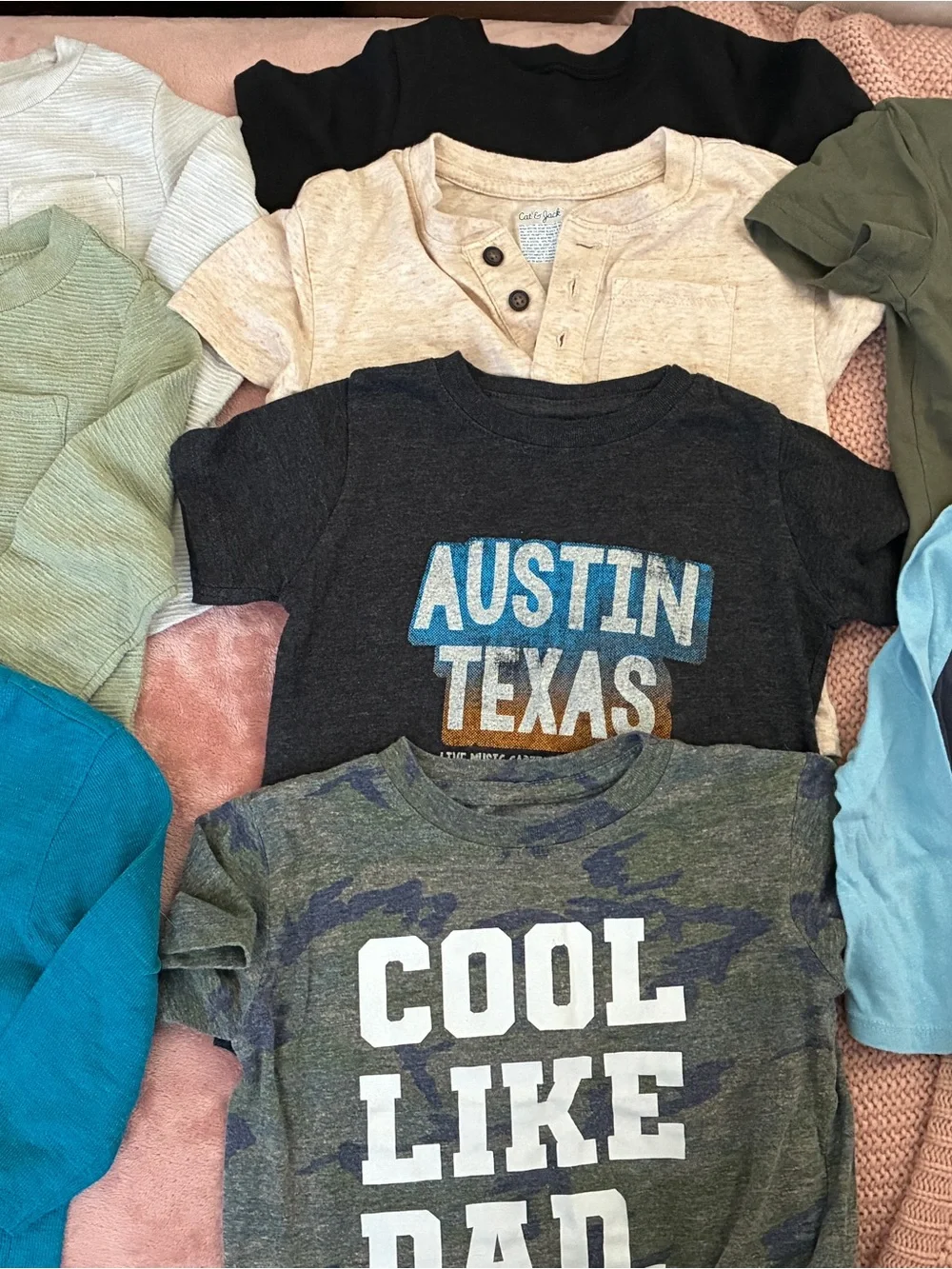 Bundle of 9 variety boys shirts 18m
